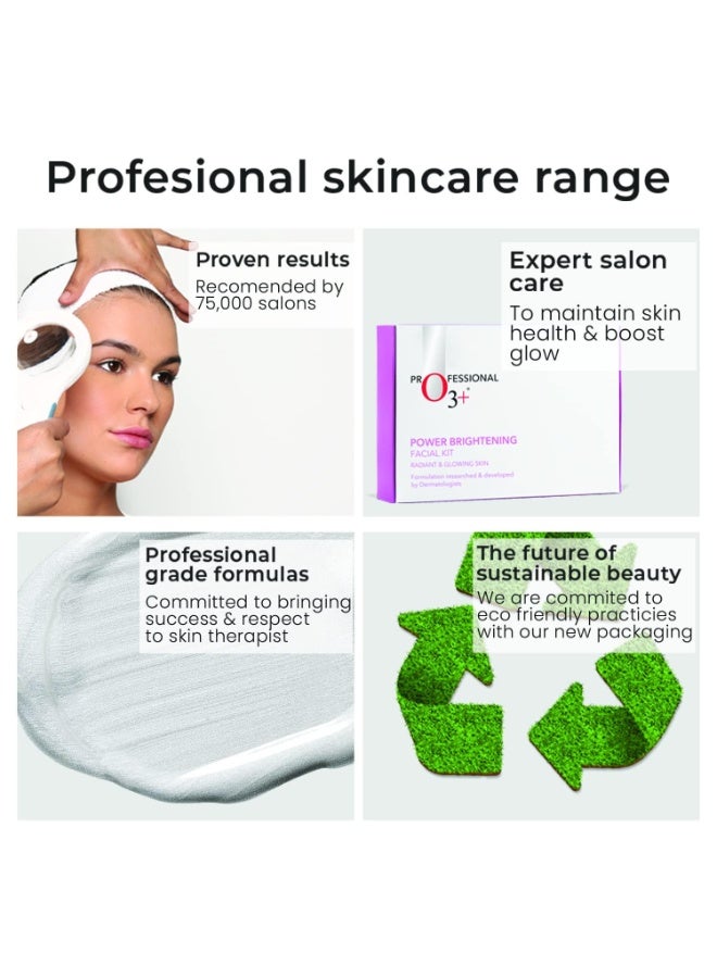 O3+ Power Brightening Facial Kit For Radiant and Glowing Skin,123gm+40ml - Image 2