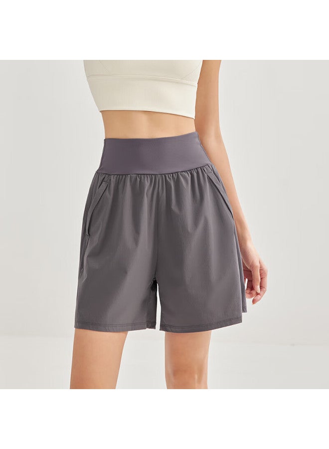 Never Me Women's Summer Sports Shorts High Waist Tummy Control Loose Breathable Quick-dry Running Fitness Training Shorts - Image 5