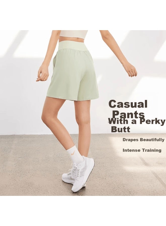 Never Me Women's Summer Sports Shorts High Waist Tummy Control Loose Breathable Quick-dry Running Fitness Training Shorts - Image 3