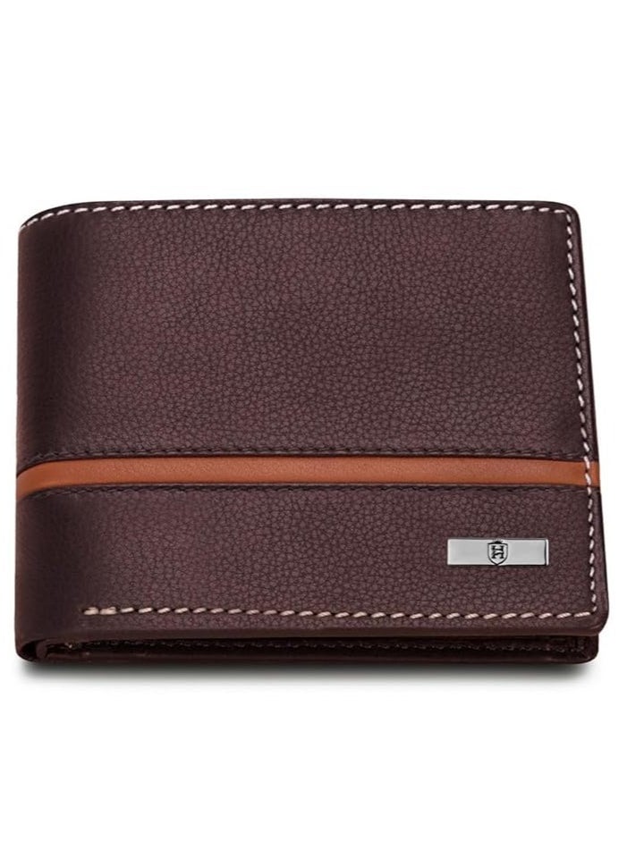 HORNBULL HORNBULL Denial Brown Leather Wallet for Men | Wallets Men with RFID Blocking | Mens Wallet Leather  - Image 1