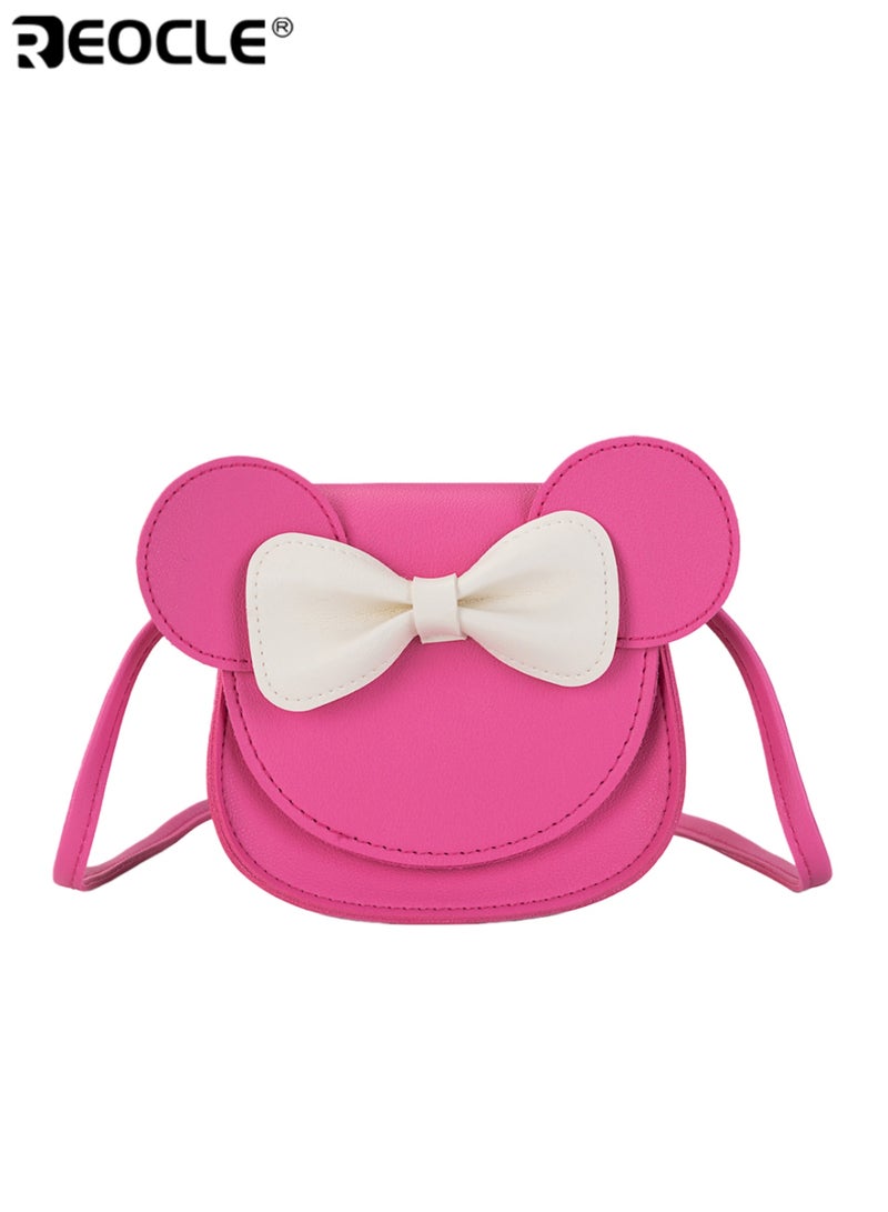 REOCLE Kids' Mini Crossbody Bag Cartoon Ear-Shaped Casual Daily Outing Shoulder Bag Character-Style Portable Storage Pouch - Image 1