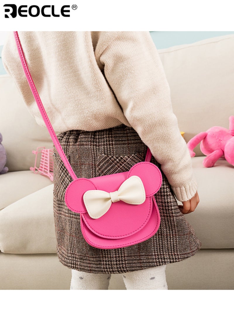 REOCLE Kids' Mini Crossbody Bag Cartoon Ear-Shaped Casual Daily Outing Shoulder Bag Character-Style Portable Storage Pouch - Image 2