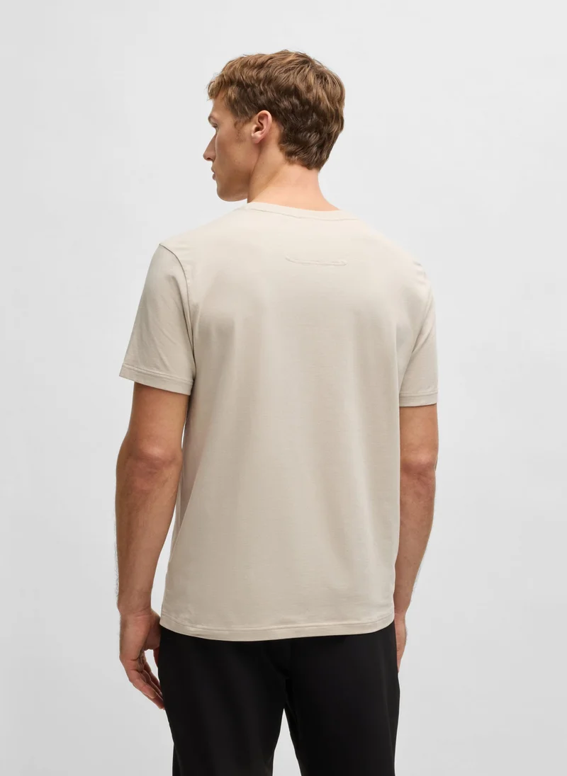 بوس Relaxed-fit T-shirt in stretch fabric with logo artwork