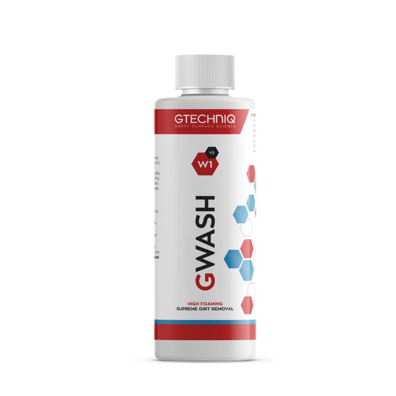 Gtechniq  W1 GWash  Big Foam Content Breaks Bond Between Dirt Film  Paint Minimal Surface Abrasion Gloss Retention Reduced Scratching 1 Liter