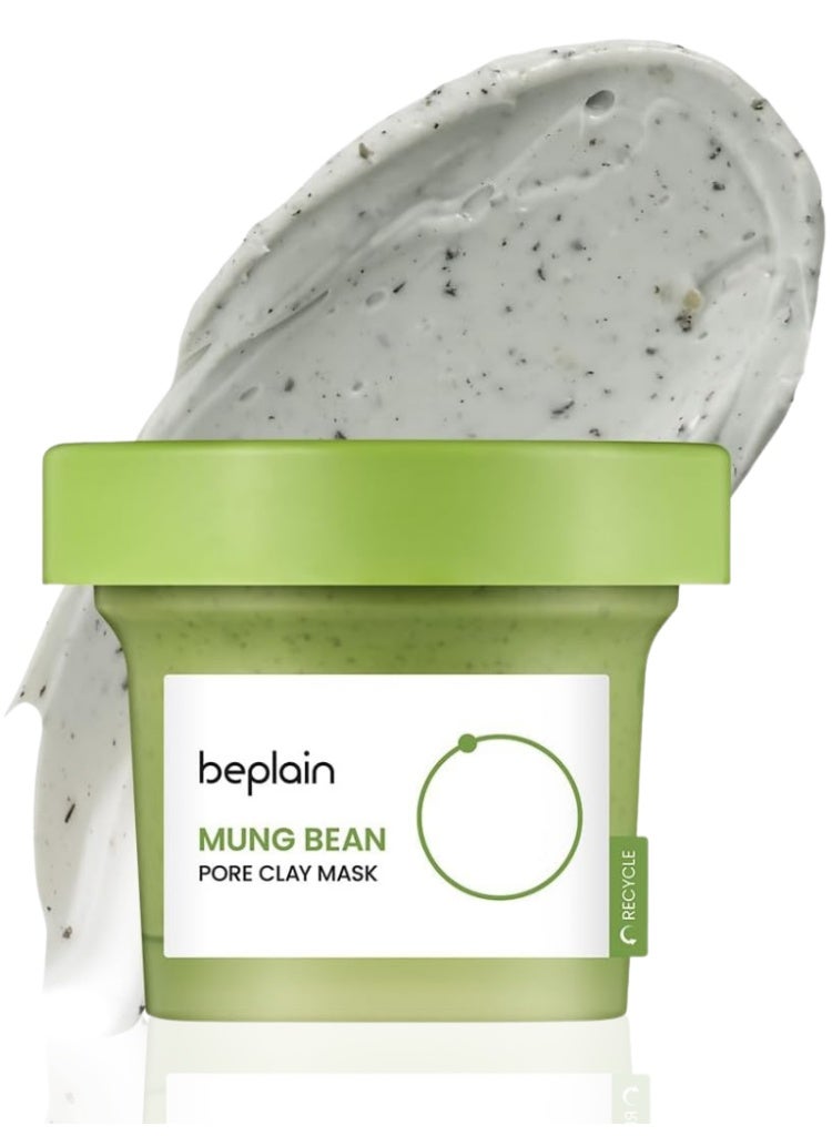 beplain Mung Bean Pore Clay Mask 120ml – Korean 3-in-1 Clay Mask for Blackhead Removal, Deep Pore Cleansing & Sebum Control - Image 1