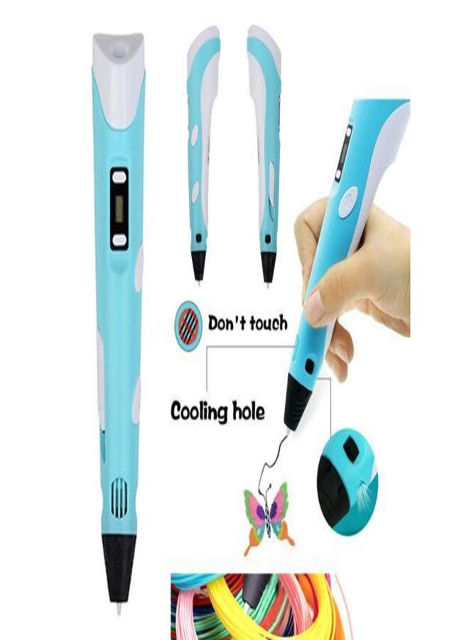 3D pen Professional 3D Printing Pen With PLA Filament Refills blue, GET A CUTE GIFT INSIDE :) :) :) - Image 3