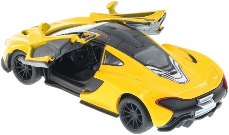 KiNSMART McLaren P1 1:36 Scale 5" Die Cast Metal Model Toy Super Car (Yellow) - Image 4