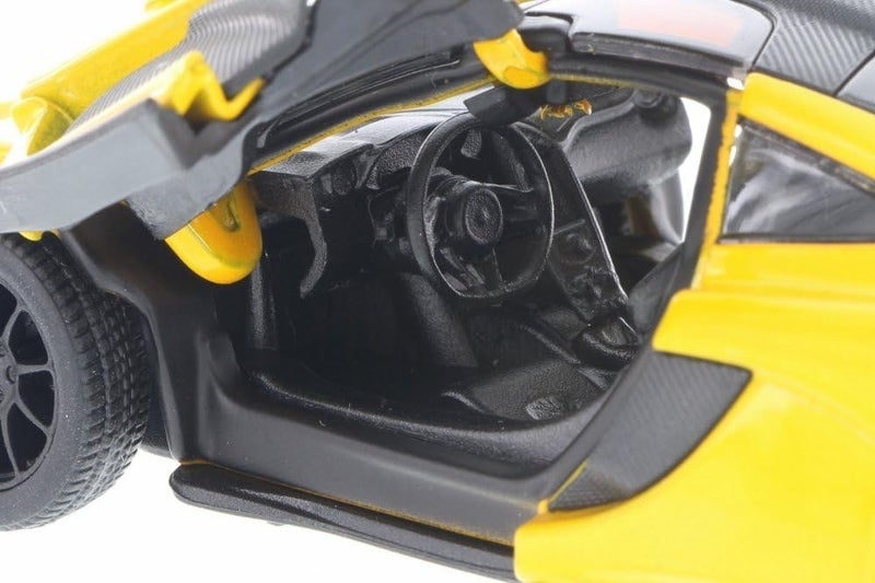 KiNSMART McLaren P1 1:36 Scale 5" Die Cast Metal Model Toy Super Car (Yellow) - Image 2
