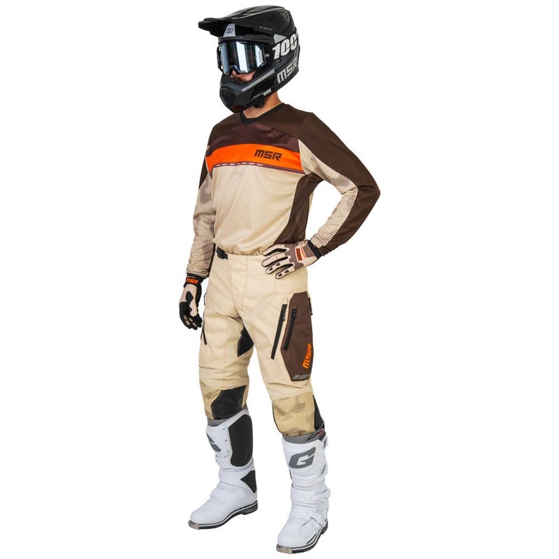 MSR Legend Dirt Bike Motocross MTB Offroad Jersey Medium Brown - Image 2