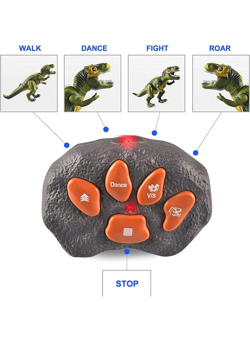 ARGT LED Remote Control Dinosaur Toy – Walking & Roaring T-Rex with Light-Up Eyes, Moving Head, Realistic Sounds – Interactive Jurassic Toy for Kids, Boys & Girls, Ideal Birthday - Image 3