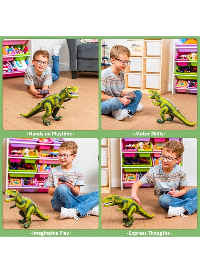 ARGT LED Remote Control Dinosaur Toy – Walking & Roaring T-Rex with Light-Up Eyes, Moving Head, Realistic Sounds – Interactive Jurassic Toy for Kids, Boys & Girls, Ideal Birthday - Image 5