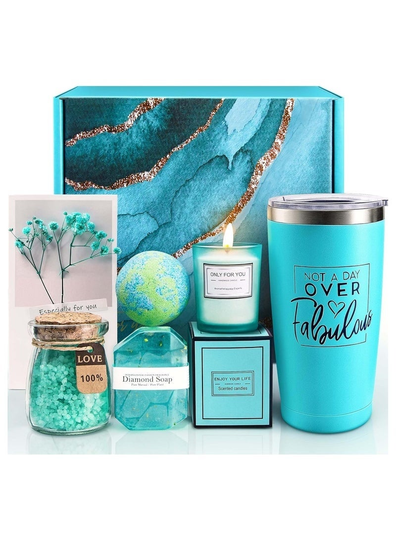 كيلا هدايا عيد ميلاد للنساء، مجموعة سلة هدايا سبا للاسترخاء، أفكار هدايا فريدة للنساء، هدايا للأم والأخت والصديقة المقربة والزوجة وزميلة العمل والمعلمة والممرضة - Image 3