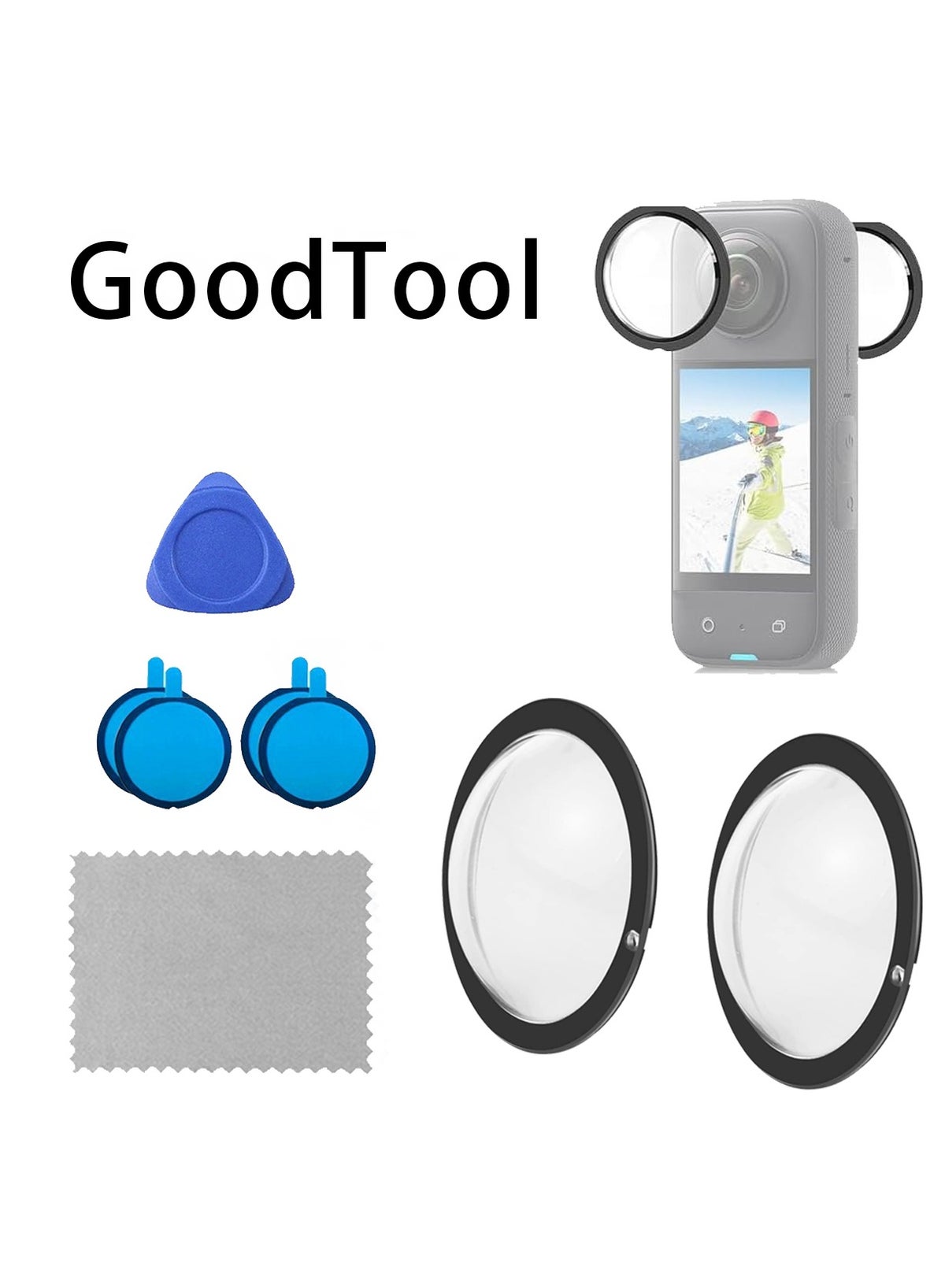 جود تول Goodtool Lens Cap Protective Accessories For INSTA360 X3