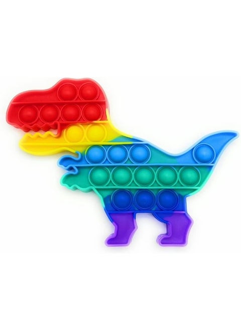 Pop It Fidget Rainbow Dinosaur Shape - 3200