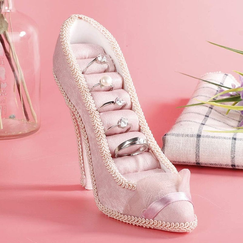 klarako Jewelry Displays Stand, Model Dress High-Heeled Shoes Earring Necklace Ring Jewelry Holder Stand Display For Jewelry Organization And Display,Jewelry Storage(High-Heeled) - Image 2