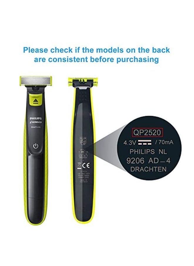 IBERLS - Oneblade Charger For Philips Norelco One Blade Qp2520 / 90, Qp2520 / 72, Qp2520 / 70, A00390 Shaver Power Cord All-In-One Grooming Trimmer Power Supply Adapter - Image 1
