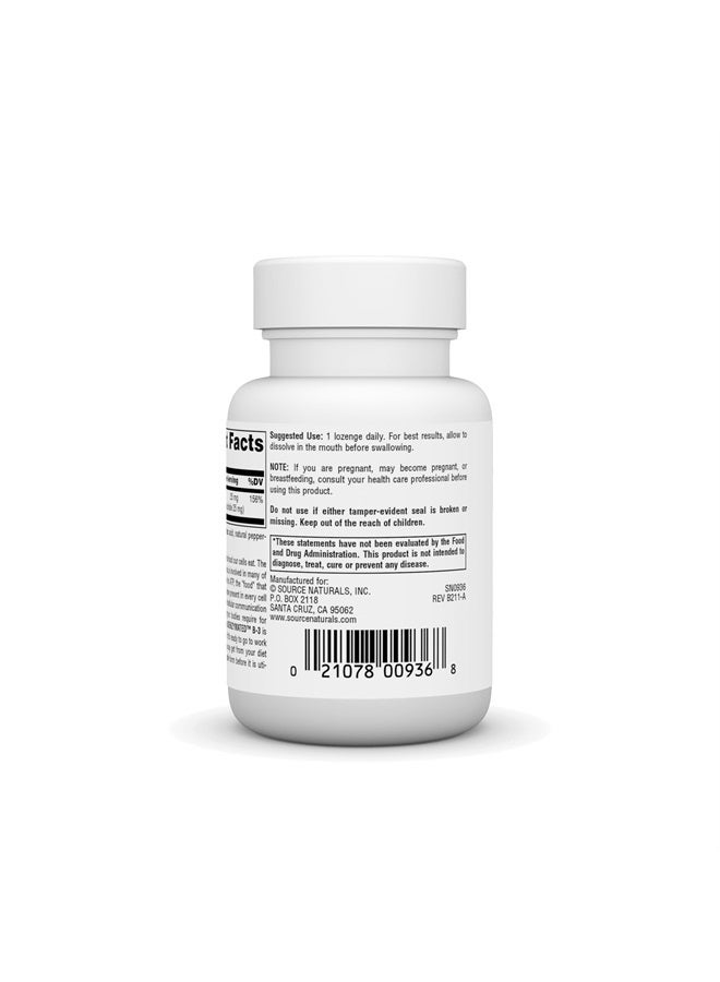 Source Naturals Coenzymated B-3 25MG, 30 Lozenges - Image 3