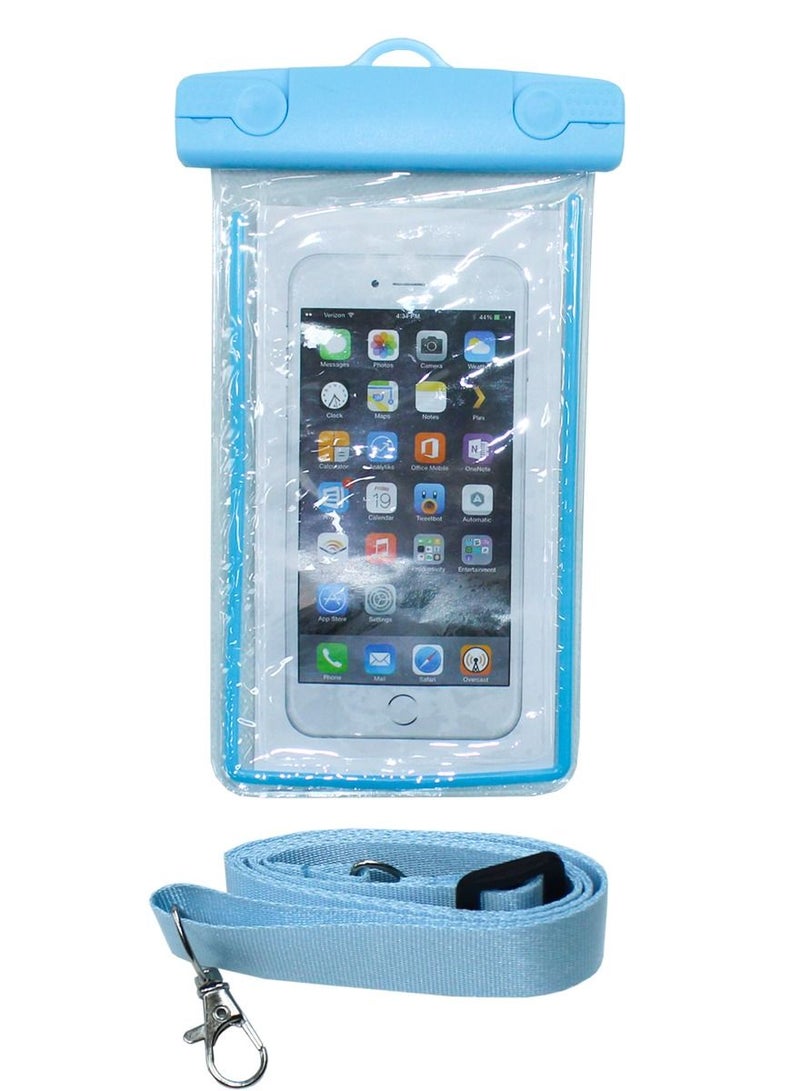 QUTOOB Waterproof Mobile Bag With Lanyard For iPhone, Samsung and Other Mobiles, Idealy Used At Beach, While Swimming, Enjoying Water Related Activities, Camping, Fashion Mobile Pouch For Swimming and Beach  - Image 1