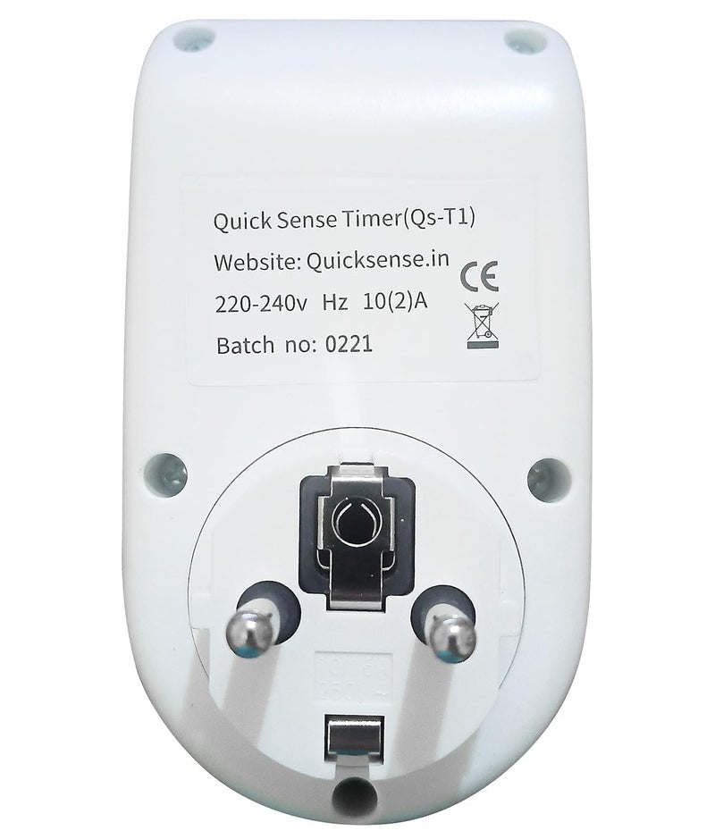 Quick Sense (Qs-T1): Digital Programmable Electronic Timer for Mobile and Laptop Charging, Lighting Control (6 Pcs Pack) - Image 4