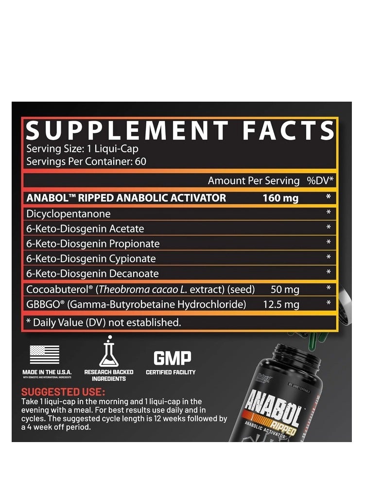 Nutrex Anabol Ripped 60 Caps: The Ultimate Anabolic Activator