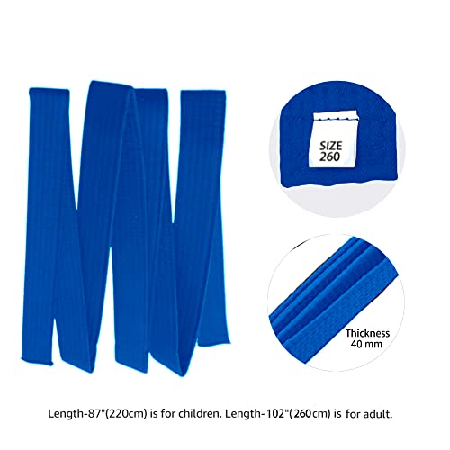 Hithop 8.6ft Long Soft Belt for Martial Arts Karate Taekwondo Judo (Blue) - Image 2