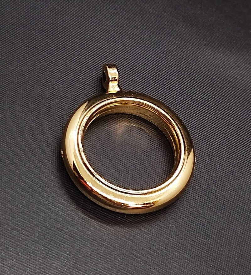 FAPBADRI Heavy Quality Plastic Curtain Rings Standard Size for Any 1 inch Curtain RodPipe Provision to Insert a Hook at The end of The Ring Colour Golden Glossy 50 Pieces - Image 5