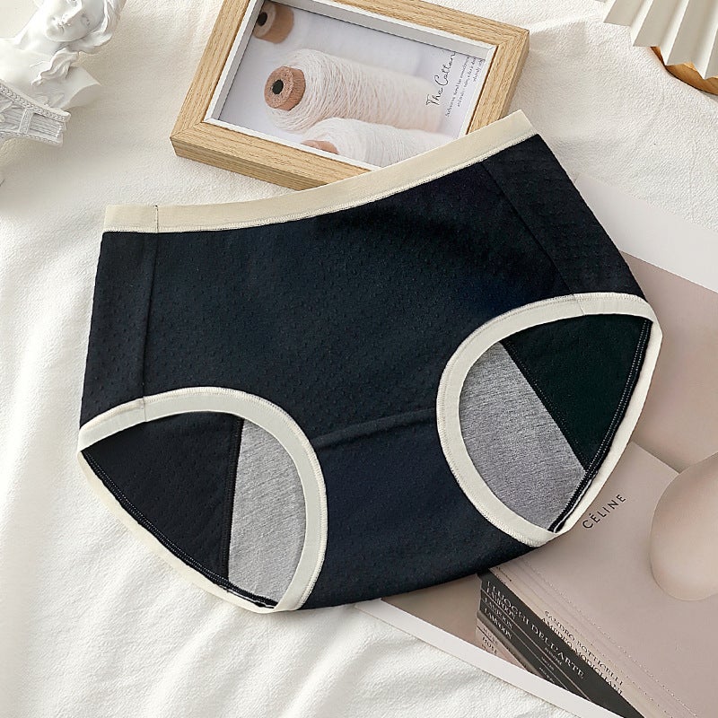 Mid-Rise Cotton Menstrual Panties for Women Pink  - Image 2