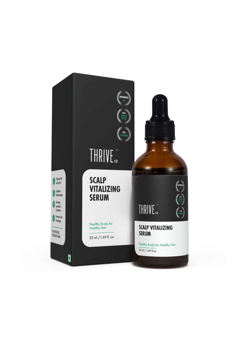 THRIVECO - ThriveCo Scalp Vitalizing Serum | Tightens Scalp Skin, Combats Inflammation, Gives Hydration, Prevents Hair Breakage, Makes Hair Stronger From The Roots & Promotes Hair Growth | For Men & Women | 50ml - Image 1