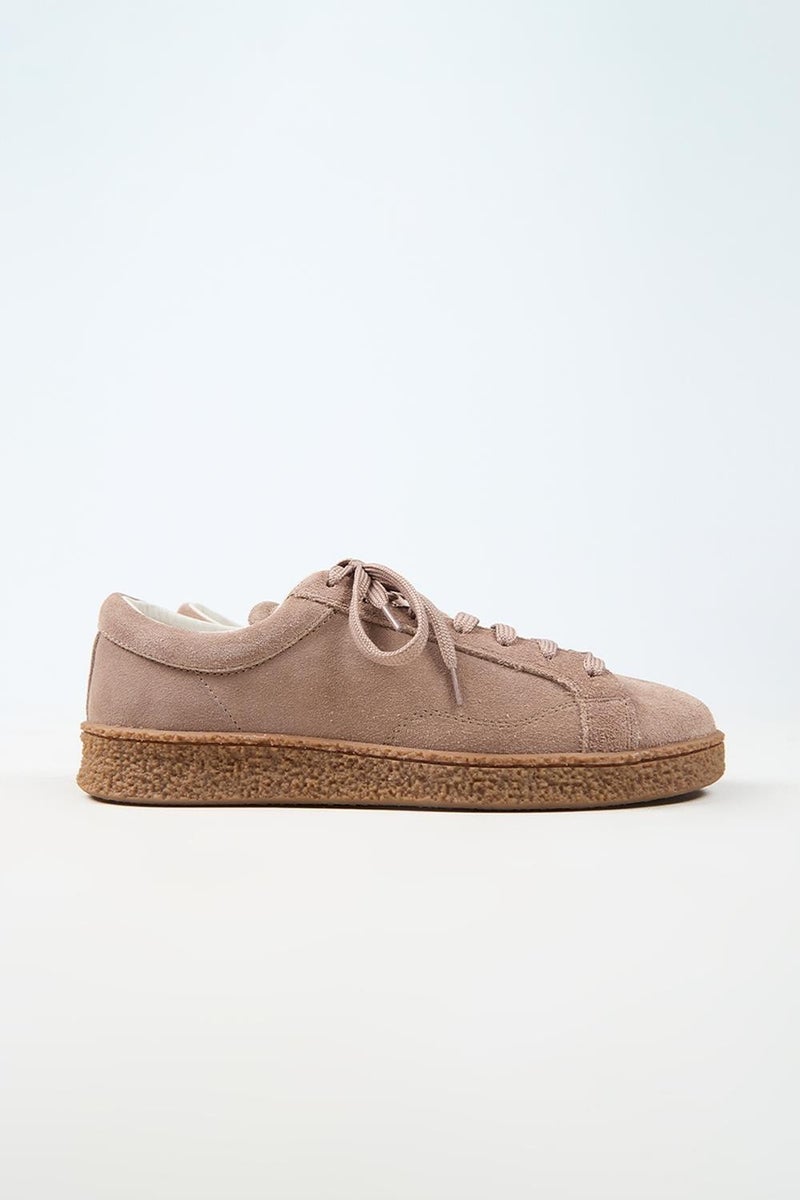 Krahe Chazz Men's Genuine Leather Lace-up Mink Sneakers - Image 2