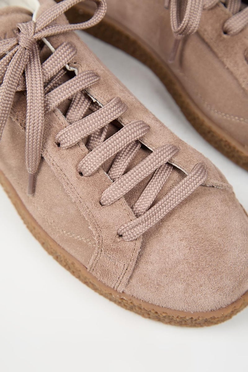 Krahe Chazz Men's Genuine Leather Lace-up Mink Sneakers - Image 4
