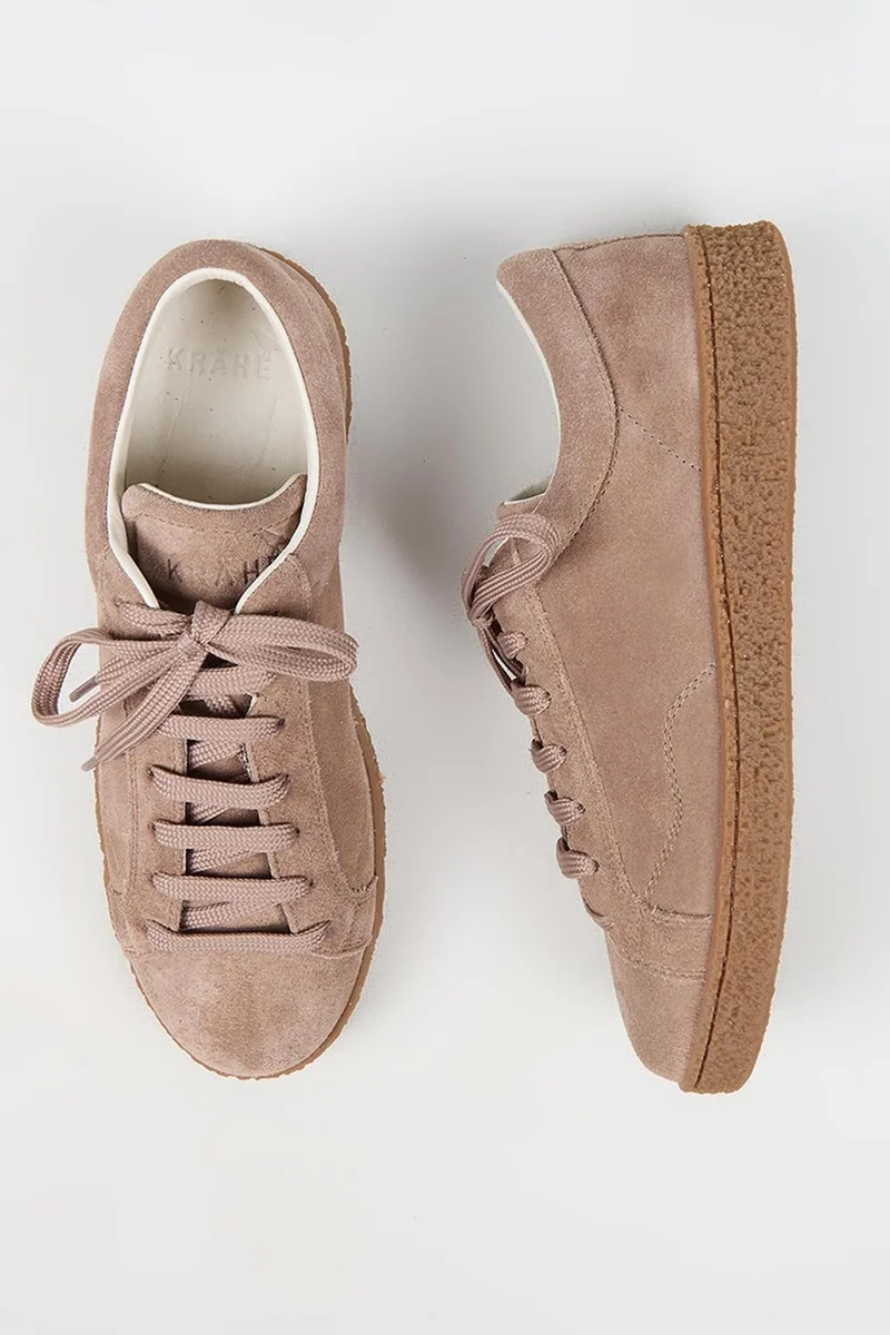 Krahe Krahe Chazz Men's Genuine Leather Lace-up Mink Sneakers