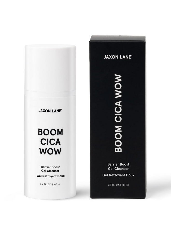 JAXON LANE - Mens Face Wash Boom Cica Wow Barrier Boost Gel Cleanser, Daily Facial Cleanser For Men & Women: Hydrating Face Cleanser + Centella Asiatica, Hyaluronic Acid, Purifying Malachite, Green Tea - Image 1