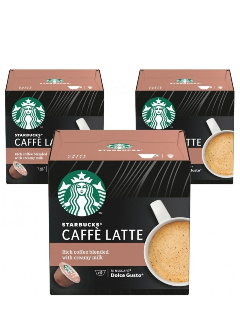 Starbucks Caffe Latte 12 Coffee Capsules 121.2g Pack of 3 - Image 4