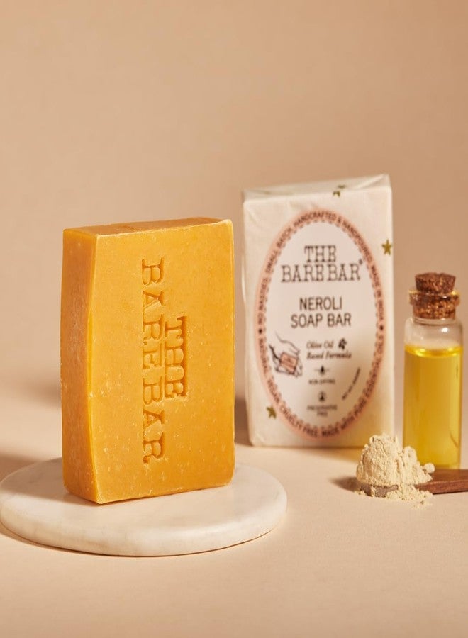 The Bare Bar Neroli Soap Bar - 100 gm | Natural & Organic Handmade Bathing Soap for men and women | Paraben and Sulphate free | Vegan Soap with Essential Oils - Image 1