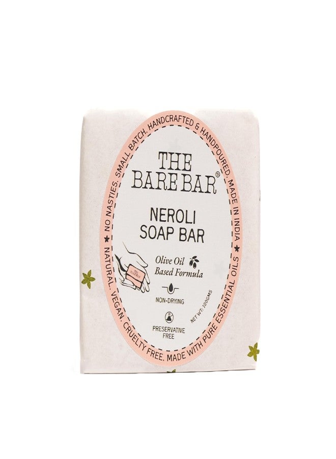 The Bare Bar Neroli Soap Bar - 100 gm | Natural & Organic Handmade Bathing Soap for men and women | Paraben and Sulphate free | Vegan Soap with Essential Oils - Image 2