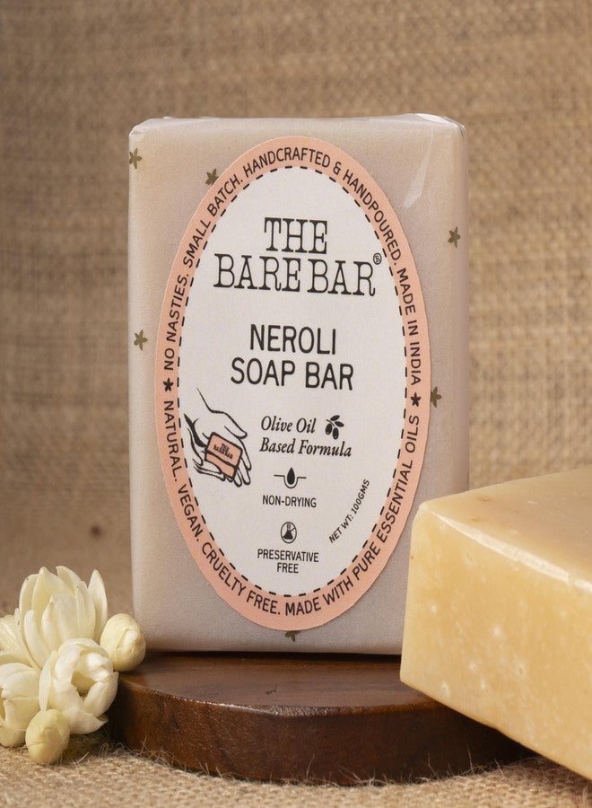 The Bare Bar Neroli Soap Bar - 100 gm | Natural & Organic Handmade Bathing Soap for men and women | Paraben and Sulphate free | Vegan Soap with Essential Oils - Image 5