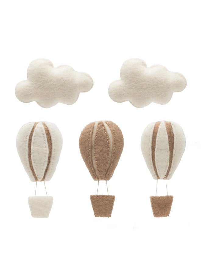 GLACIART ONE Hot Air Balloon & Cloud Decoration | Hanging Wall Decor, Bedroom Wall Banners, Room Accessories or Ceiling Mobile | Use for Garland or Crib | Great Gift Idea - Image 1