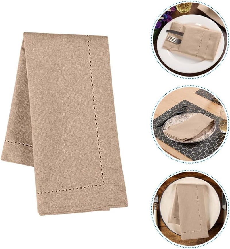 أونومور مناديل العشاء القماشية القابلة لإعادة الاستخدام، سجادة طاولة ناعمة وأنيقة لحفلات الزفاف والفعاليات والمنزل واستخدام المطاعم - Image 5