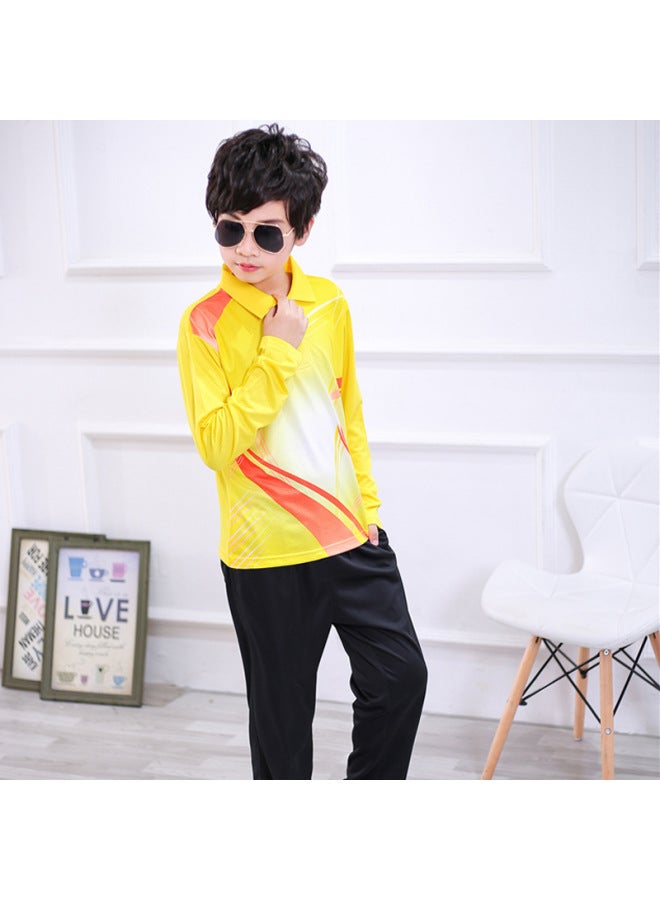 New Children's Boys And Girls Badminton Clothes Suit Long-sleeved Trousers Table Tennis Tennis Clothes Student Group Clothes 5058