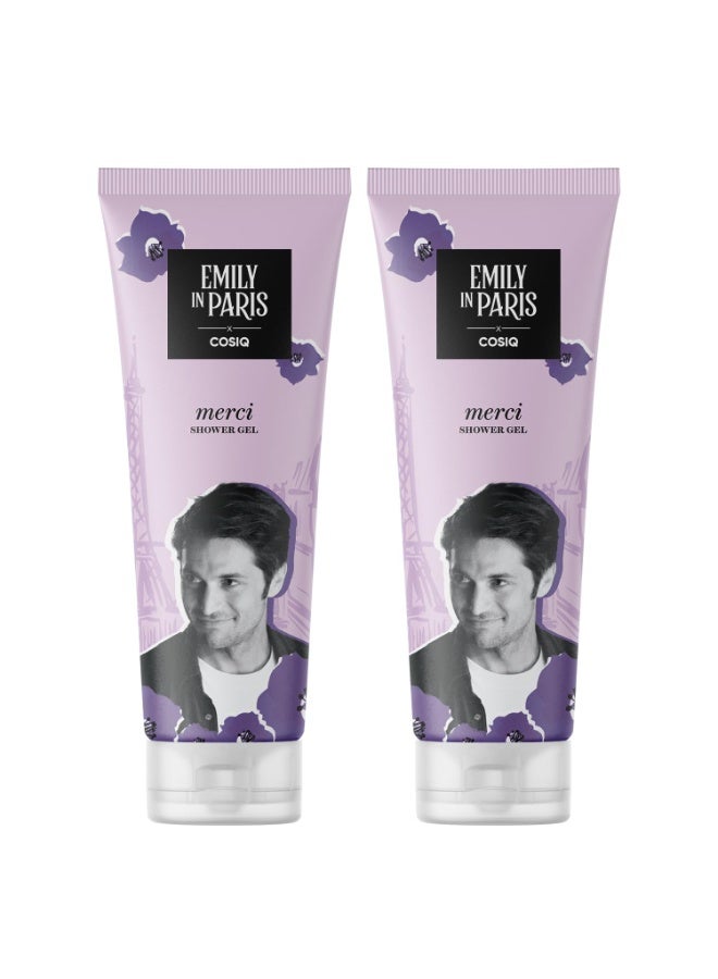 CosIQ Cos-IQ EIP merci shower gel ,Body Wash for Men, 24/7 Shower Fresh with Long Lasting Scent 200ml*2 - Image 1