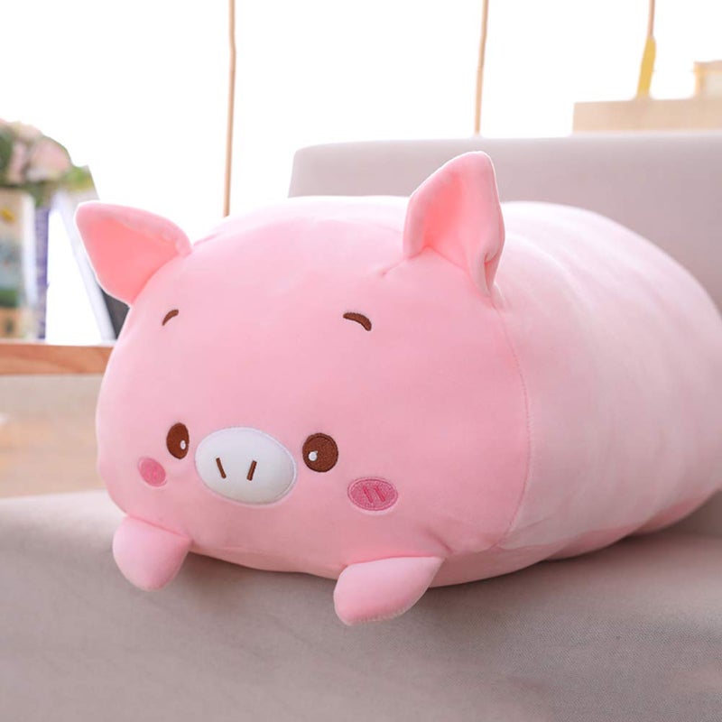 Jensquaify Pig Plush Pillow Soft Pig Stuffed Animal Toy Piggy Body Pillow, 23.6" - Image 2