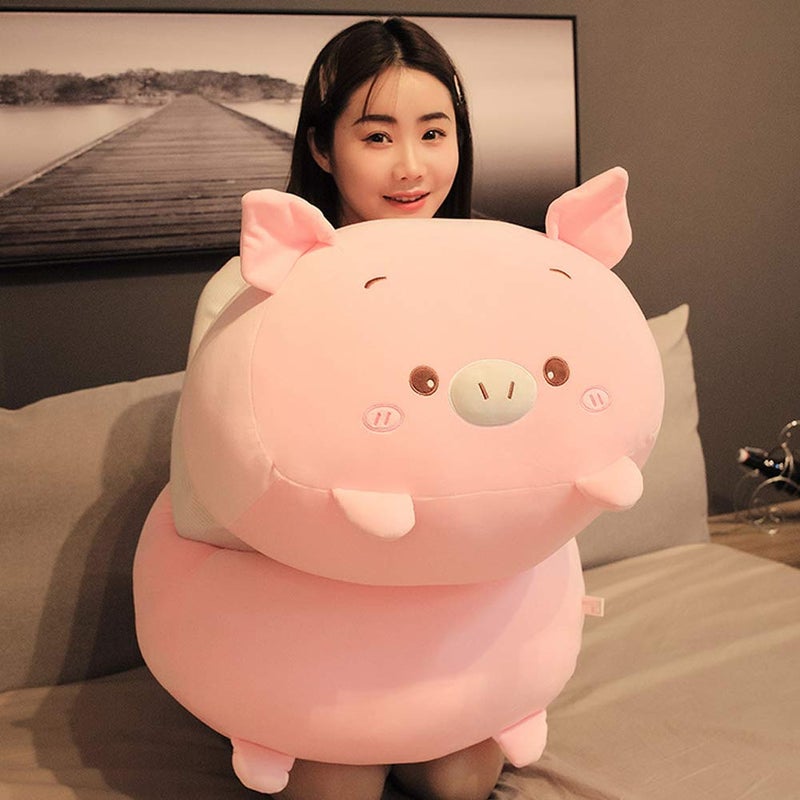 Jensquaify Pig Plush Pillow Soft Pig Stuffed Animal Toy Piggy Body Pillow, 23.6" - Image 5