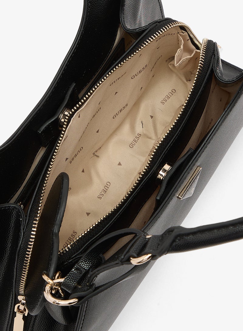 GUESS Isobel Small Girlfriend Satchel Bag - Image 4