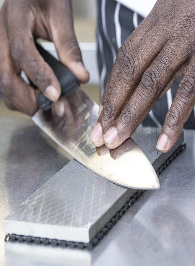 Trend New Diamond Sharpening Stone Kit, 8 x 3 Inch Double Sided (300/1000 Grit) Bench Stone with Pouch, Cleaning Block & Non-Slip Mat, DWS/CP8/FC/A - Image 5