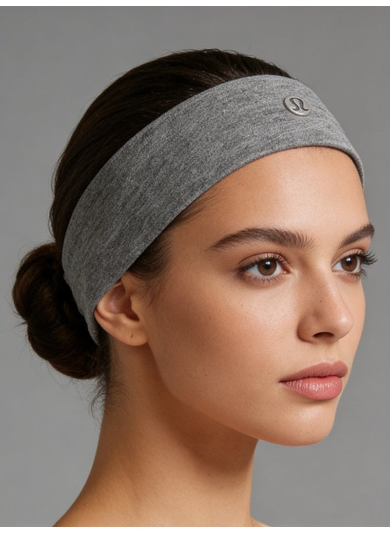 لولوليمون Lululemon Reversible Headband - Moisture-Wicking Fabric Hair Accessory with Signature Logo for Yoga, Gym & Daily Styling - Image 5