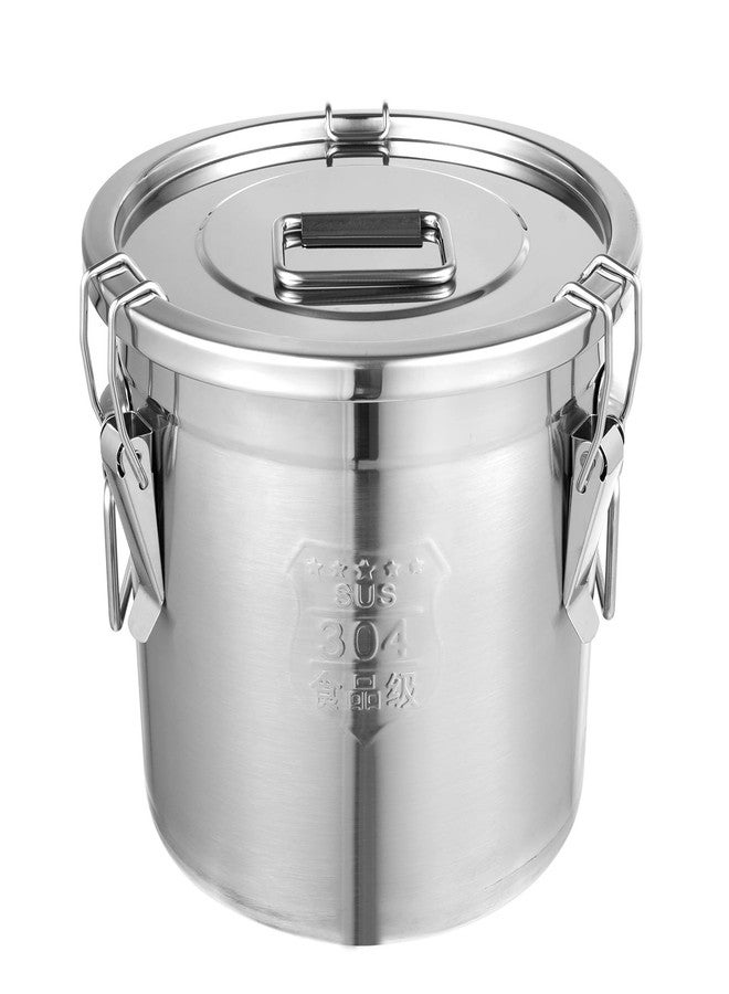 LyeXD 12L Stainless Steel Food Storage Containers with Lids Airtight, Food Grade Bucket, Kitchen Canisters for Countertop for Sugar, Flour, Tea, Rice, Grains, Oil - Image 1