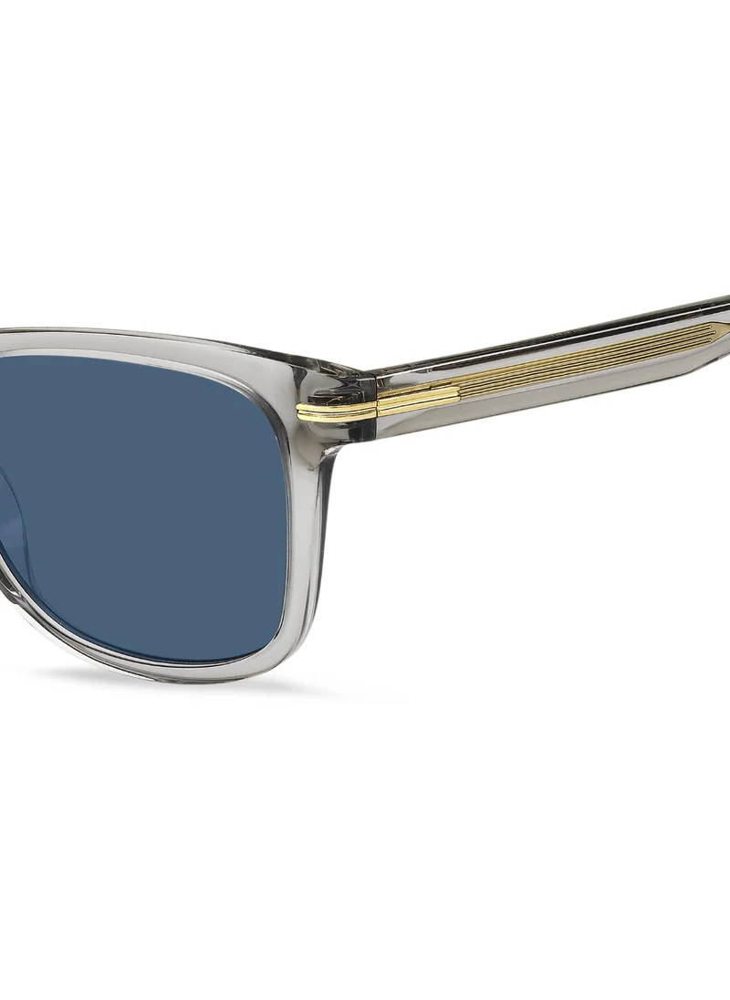 بوس Men's UV Protection Sunglasses Boss 1508/S Grey 42.5 - Lens Size: 52 Mm