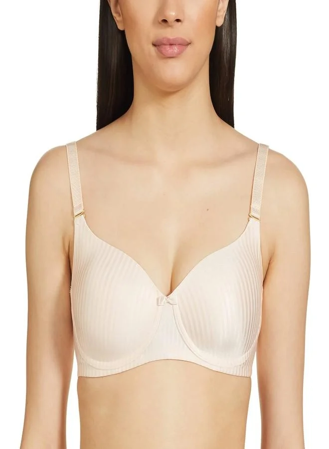 Triumph Triumph T-Shirt Bra Shiny Seamless Detachable Straps Padded Wireless Multiway Tshirt Bra Nude