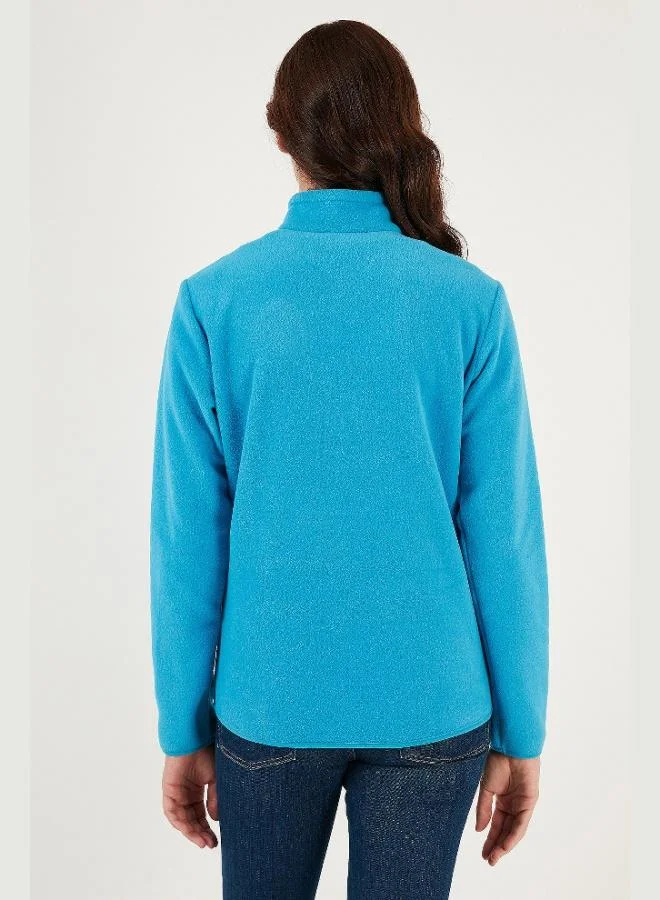 Lela  Lela Slim Fit Soft Textured Anti-Pilling Half-Zip Fleece Women's Jacket 5907000 for Women | Best Price UAE