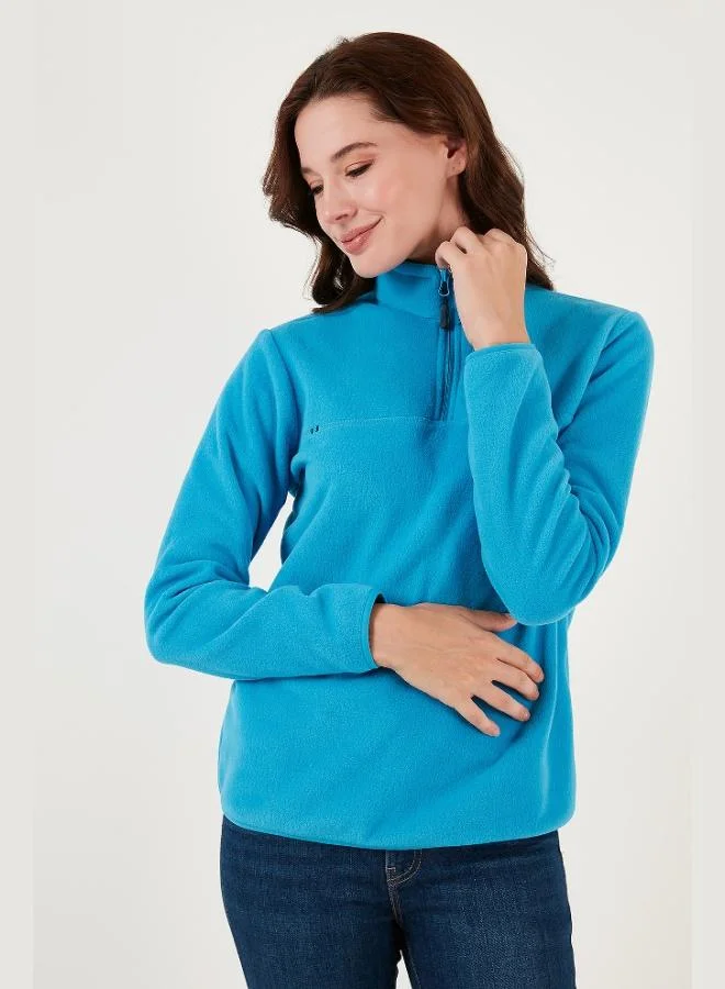 Lela  Lela Slim Fit Soft Textured Anti-Pilling Half-Zip Fleece Women's Jacket 5907000 for Women | Best Price UAE